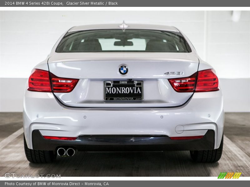 Glacier Silver Metallic / Black 2014 BMW 4 Series 428i Coupe