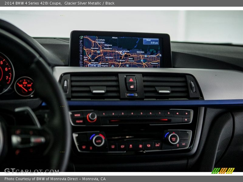 Glacier Silver Metallic / Black 2014 BMW 4 Series 428i Coupe