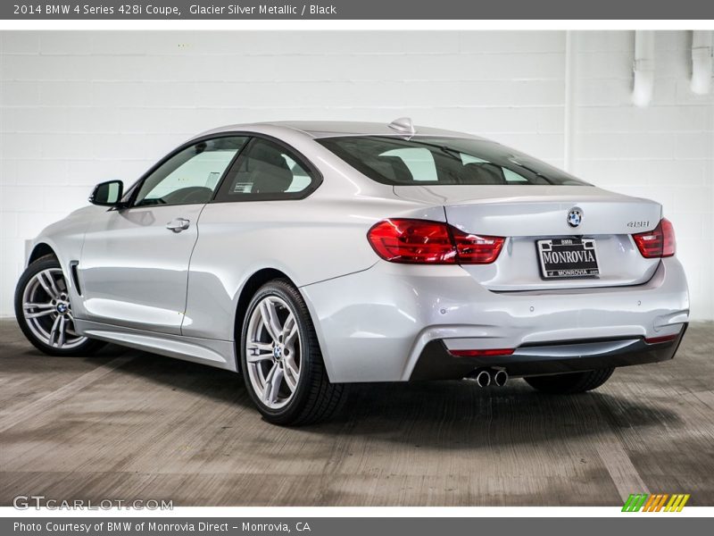 Glacier Silver Metallic / Black 2014 BMW 4 Series 428i Coupe