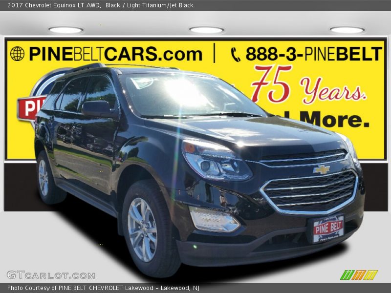 Black / Light Titanium/Jet Black 2017 Chevrolet Equinox LT AWD