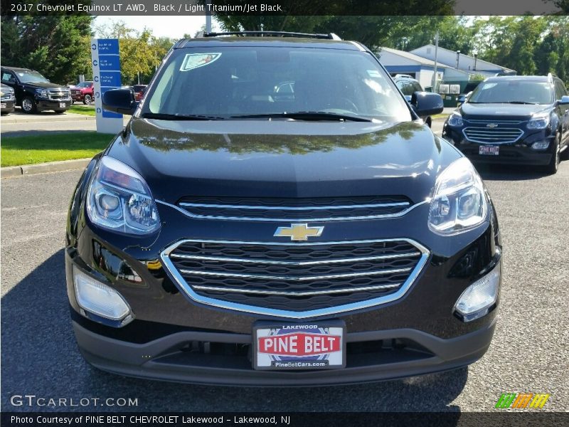 Black / Light Titanium/Jet Black 2017 Chevrolet Equinox LT AWD
