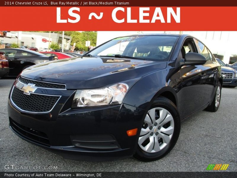 Blue Ray Metallic / Jet Black/Medium Titanium 2014 Chevrolet Cruze LS