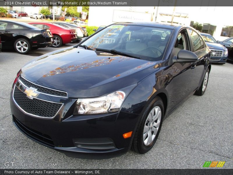 Blue Ray Metallic / Jet Black/Medium Titanium 2014 Chevrolet Cruze LS