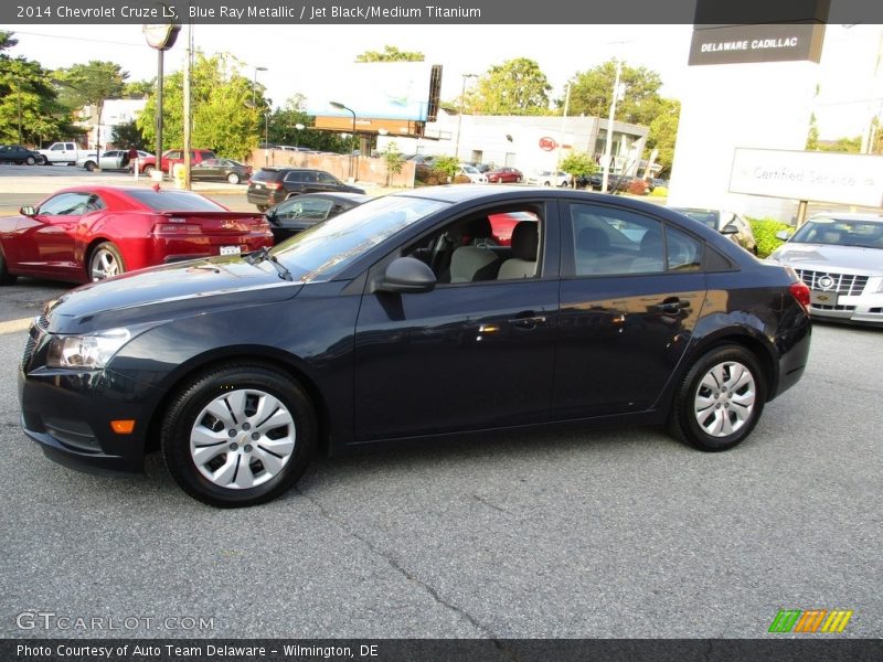 Blue Ray Metallic / Jet Black/Medium Titanium 2014 Chevrolet Cruze LS