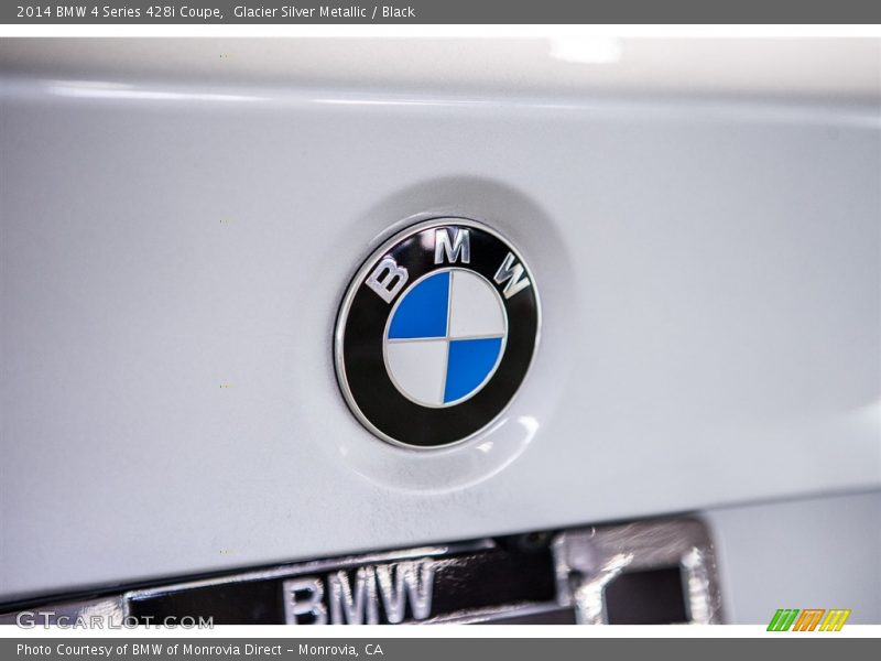 Glacier Silver Metallic / Black 2014 BMW 4 Series 428i Coupe