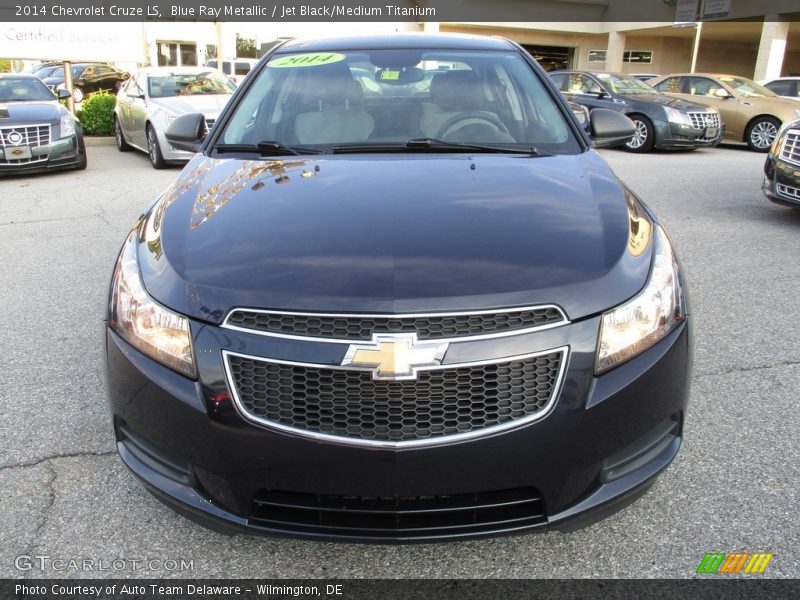 Blue Ray Metallic / Jet Black/Medium Titanium 2014 Chevrolet Cruze LS