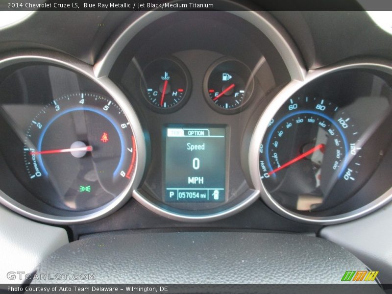 Blue Ray Metallic / Jet Black/Medium Titanium 2014 Chevrolet Cruze LS