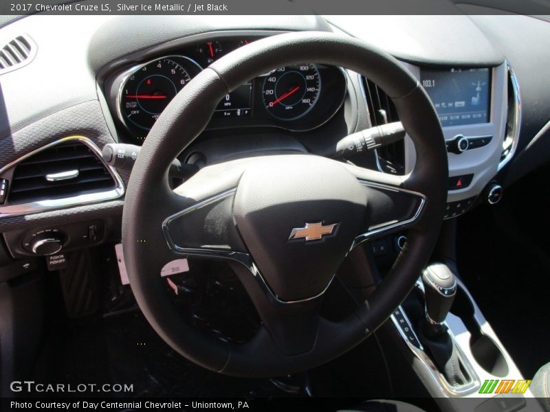 Silver Ice Metallic / Jet Black 2017 Chevrolet Cruze LS