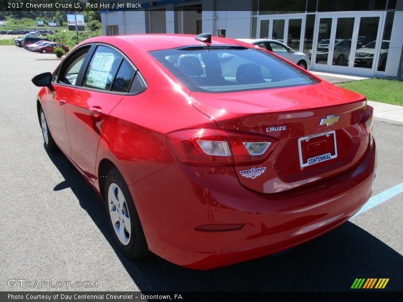 Red Hot / Jet Black 2017 Chevrolet Cruze LS