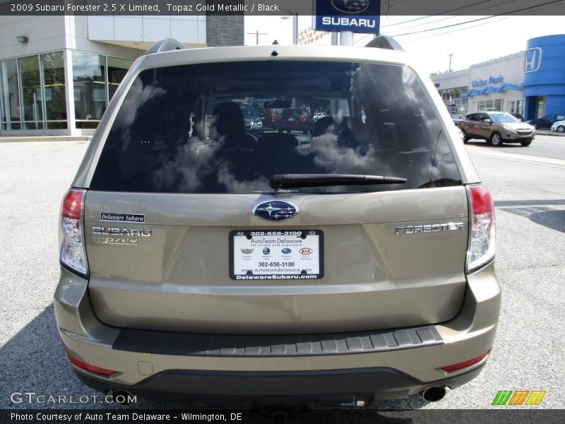 Topaz Gold Metallic / Black 2009 Subaru Forester 2.5 X Limited