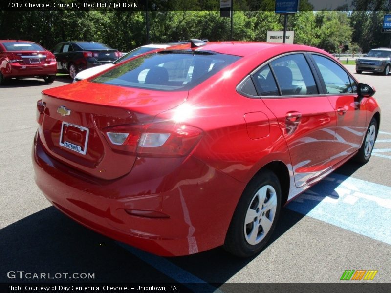 Red Hot / Jet Black 2017 Chevrolet Cruze LS