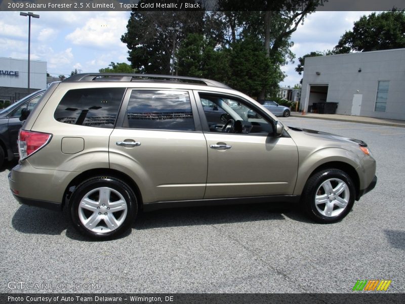 Topaz Gold Metallic / Black 2009 Subaru Forester 2.5 X Limited