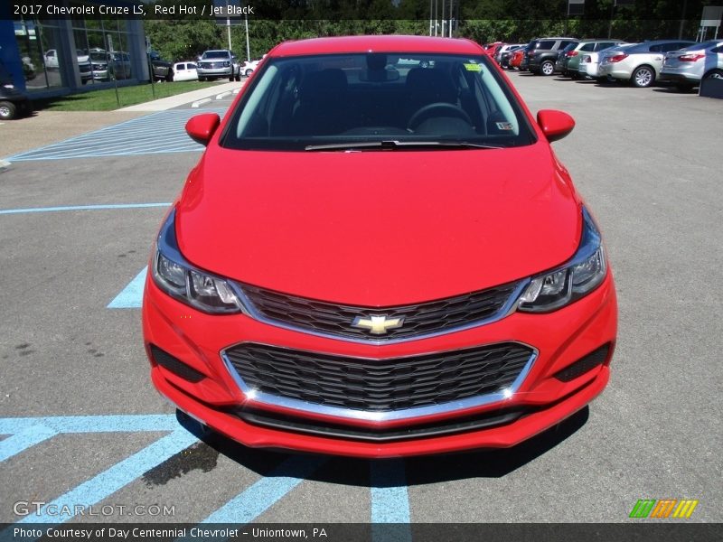 Red Hot / Jet Black 2017 Chevrolet Cruze LS