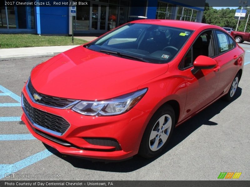 Red Hot / Jet Black 2017 Chevrolet Cruze LS