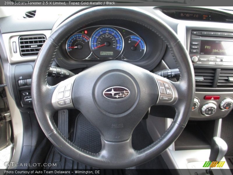 Topaz Gold Metallic / Black 2009 Subaru Forester 2.5 X Limited