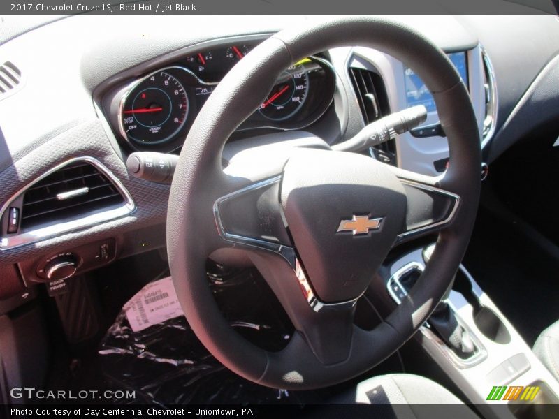 Red Hot / Jet Black 2017 Chevrolet Cruze LS