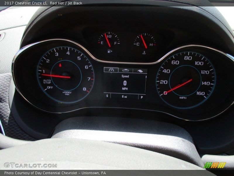 Red Hot / Jet Black 2017 Chevrolet Cruze LS