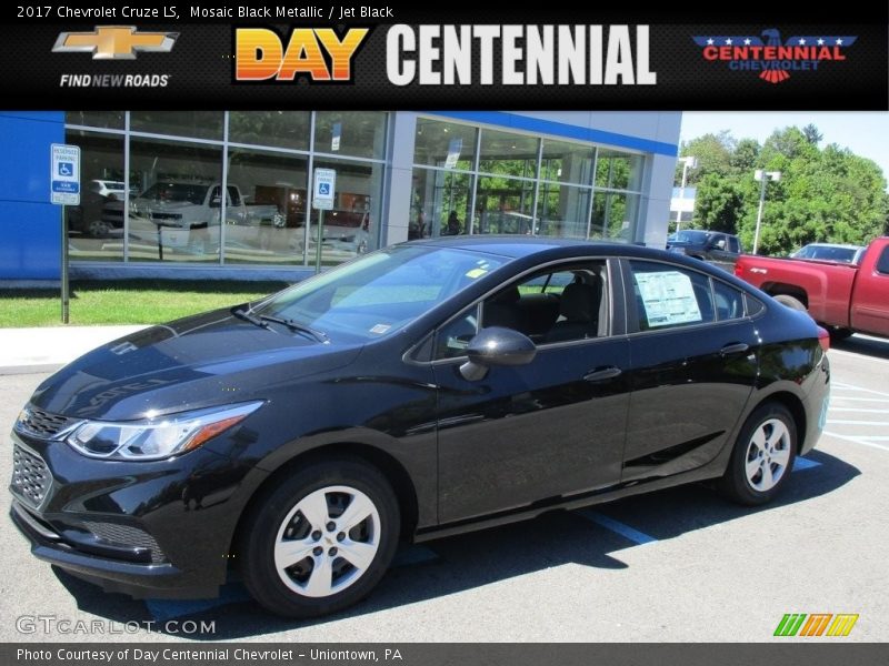 Mosaic Black Metallic / Jet Black 2017 Chevrolet Cruze LS