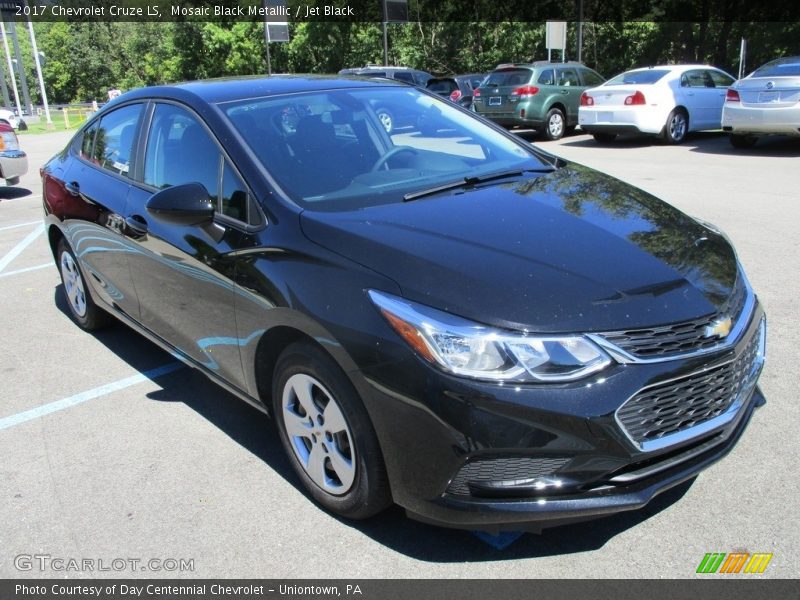 Mosaic Black Metallic / Jet Black 2017 Chevrolet Cruze LS
