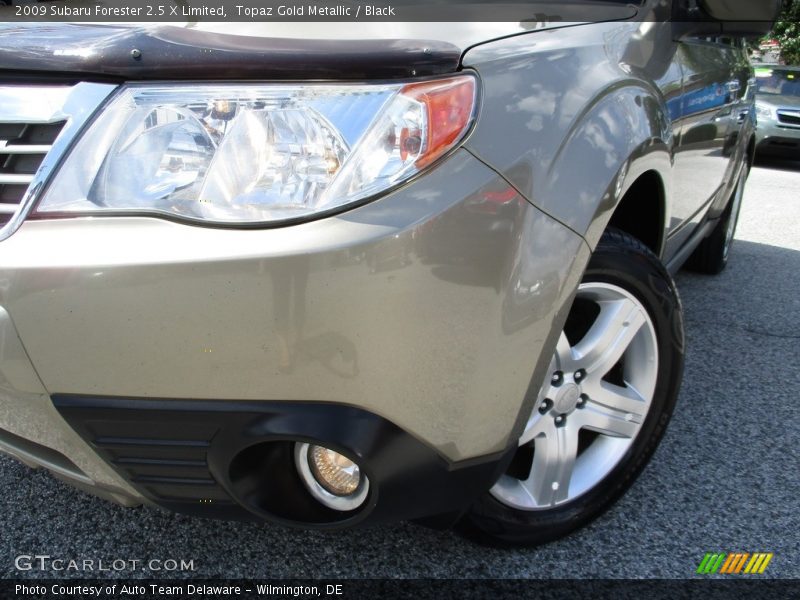 Topaz Gold Metallic / Black 2009 Subaru Forester 2.5 X Limited