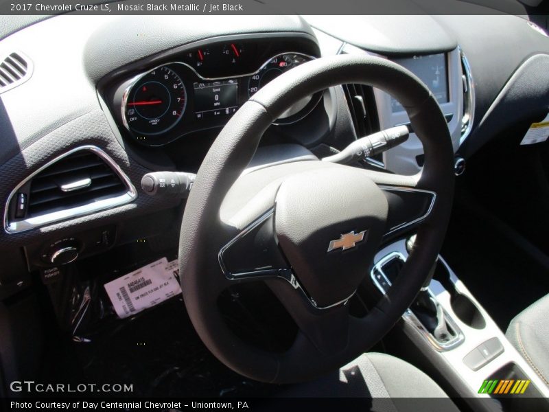 Mosaic Black Metallic / Jet Black 2017 Chevrolet Cruze LS