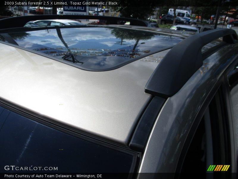 Topaz Gold Metallic / Black 2009 Subaru Forester 2.5 X Limited