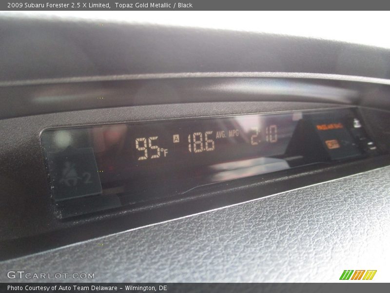 Topaz Gold Metallic / Black 2009 Subaru Forester 2.5 X Limited