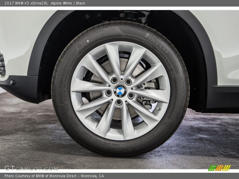 Alpine White / Black 2017 BMW X3 xDrive28i
