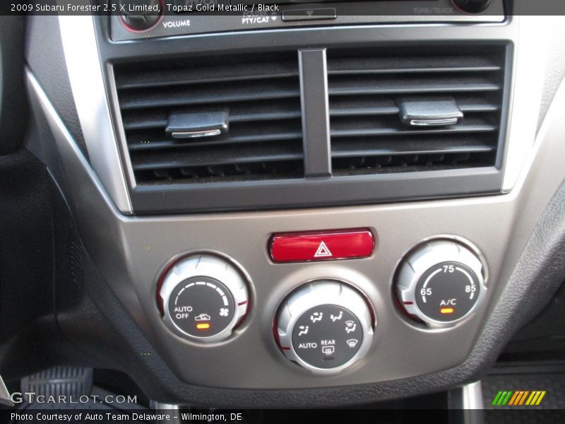 Topaz Gold Metallic / Black 2009 Subaru Forester 2.5 X Limited