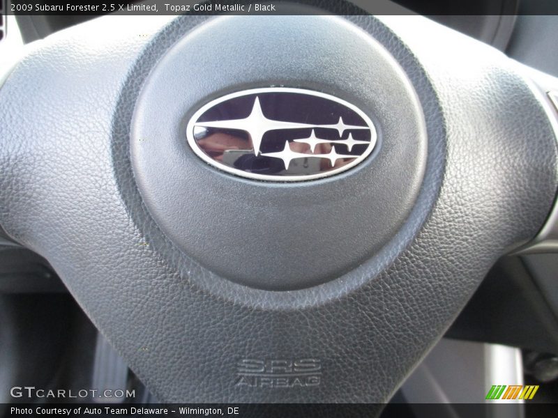 Topaz Gold Metallic / Black 2009 Subaru Forester 2.5 X Limited