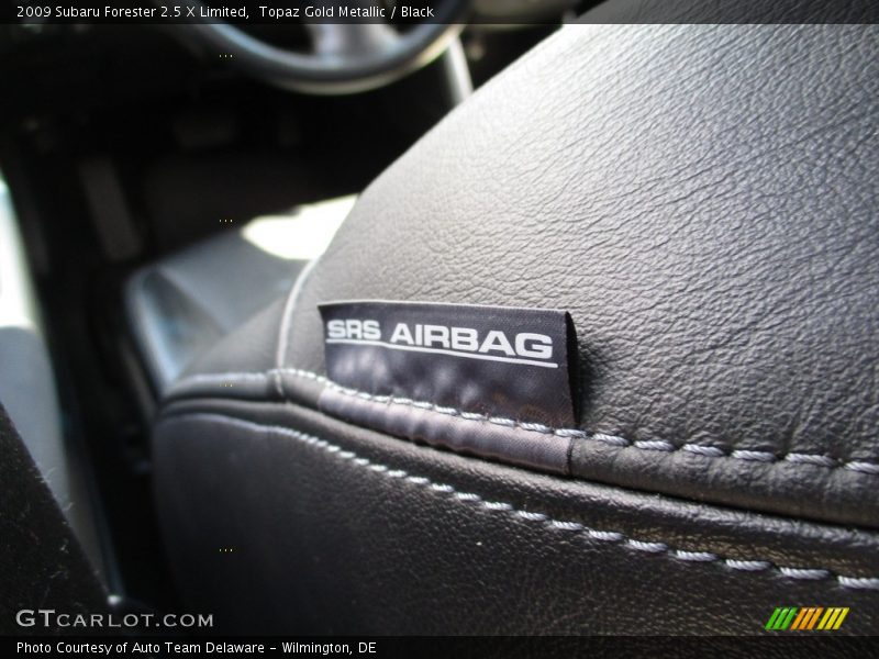 Topaz Gold Metallic / Black 2009 Subaru Forester 2.5 X Limited