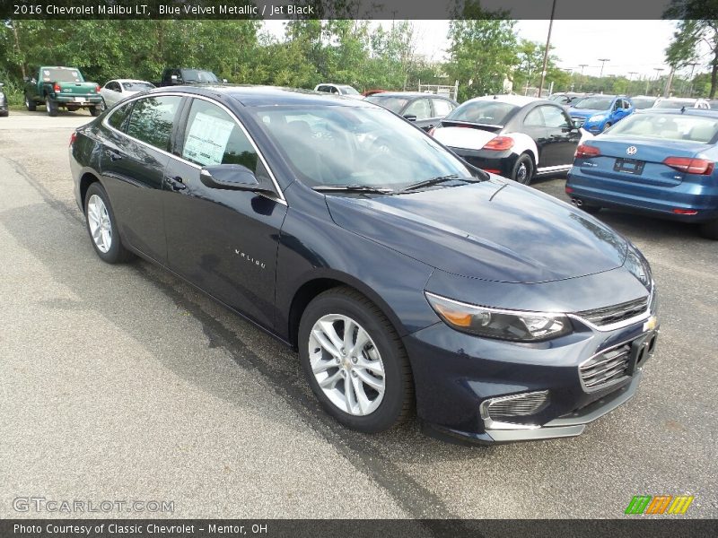 Blue Velvet Metallic / Jet Black 2016 Chevrolet Malibu LT