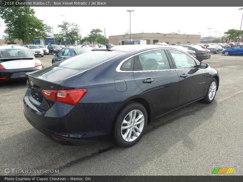 Blue Velvet Metallic / Jet Black 2016 Chevrolet Malibu LT