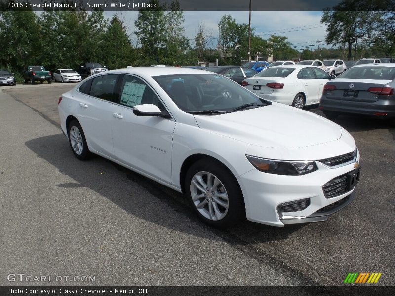 Summit White / Jet Black 2016 Chevrolet Malibu LT