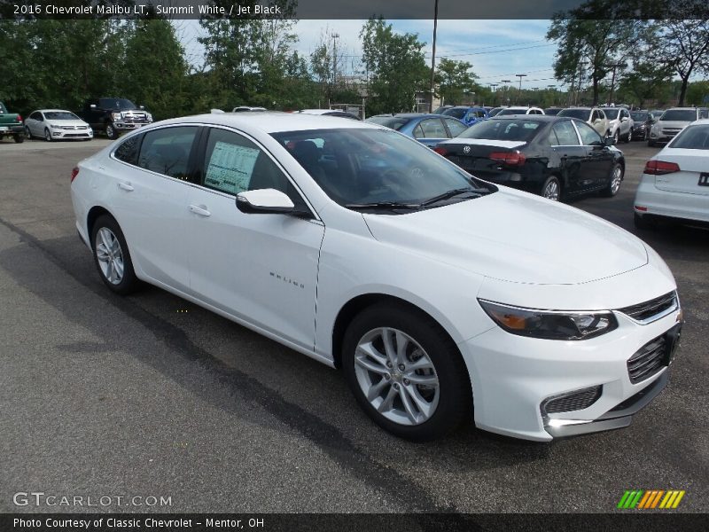 Summit White / Jet Black 2016 Chevrolet Malibu LT