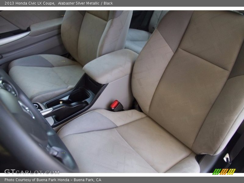 Alabaster Silver Metallic / Black 2013 Honda Civic LX Coupe