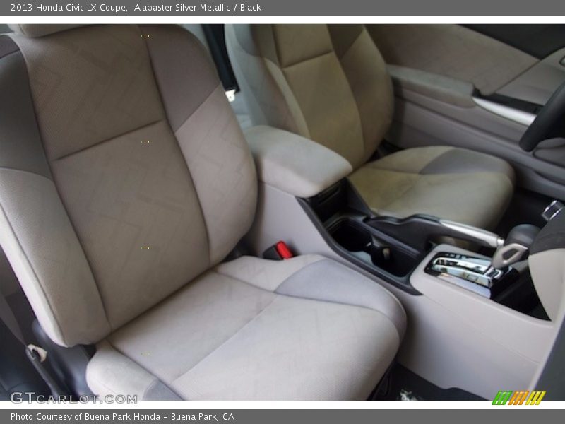 Alabaster Silver Metallic / Black 2013 Honda Civic LX Coupe