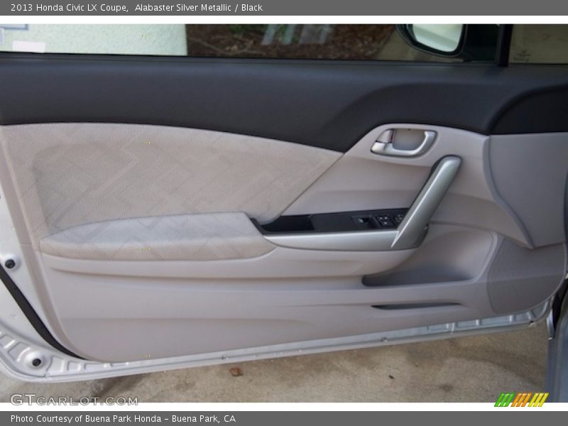 Alabaster Silver Metallic / Black 2013 Honda Civic LX Coupe