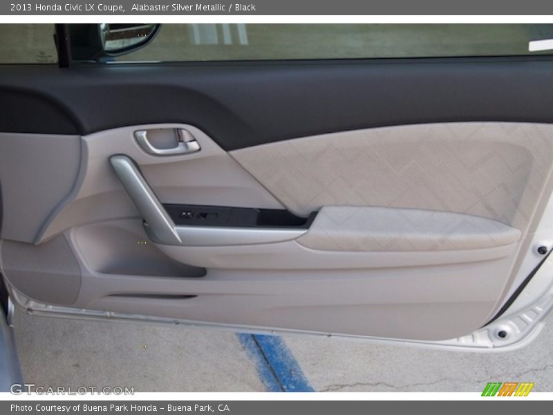 Alabaster Silver Metallic / Black 2013 Honda Civic LX Coupe