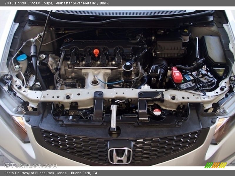 Alabaster Silver Metallic / Black 2013 Honda Civic LX Coupe