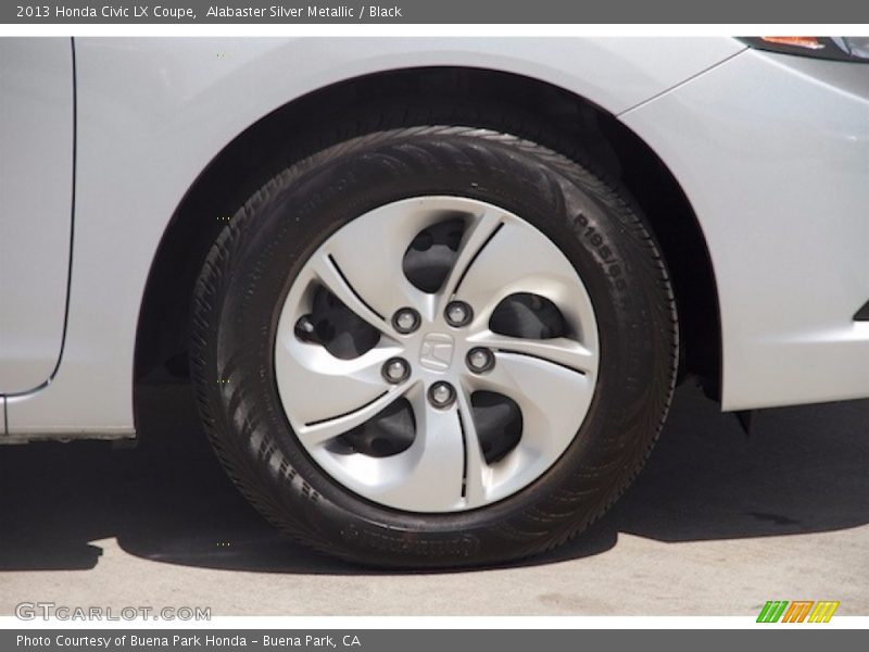 Alabaster Silver Metallic / Black 2013 Honda Civic LX Coupe
