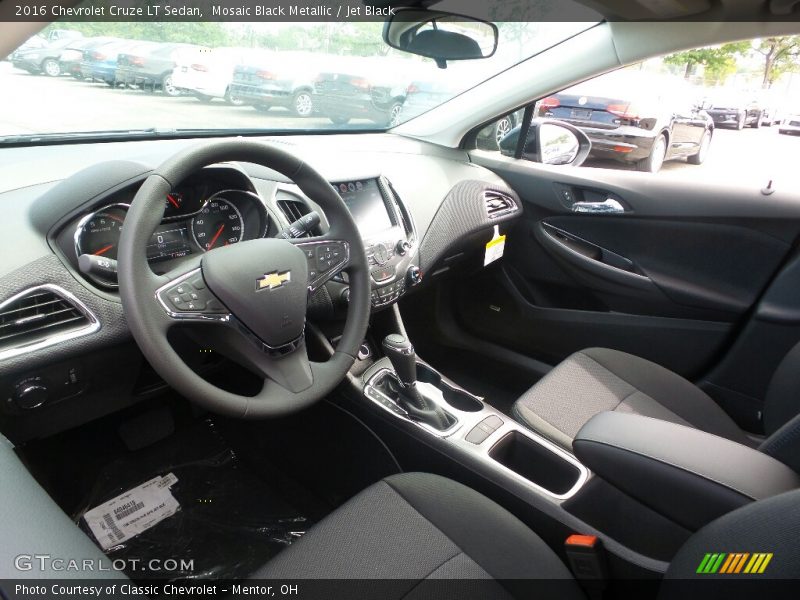 Mosaic Black Metallic / Jet Black 2016 Chevrolet Cruze LT Sedan