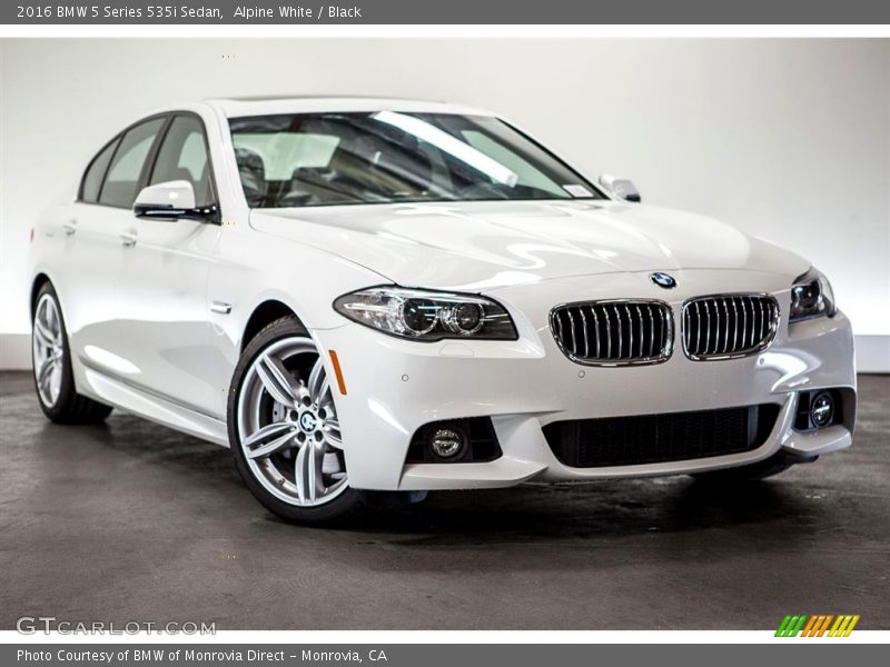Alpine White / Black 2016 BMW 5 Series 535i Sedan