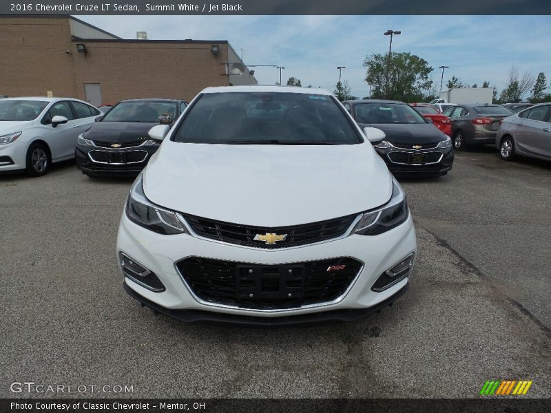 Summit White / Jet Black 2016 Chevrolet Cruze LT Sedan