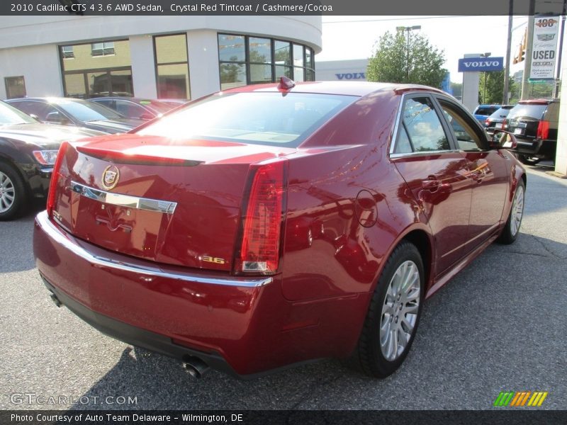 Crystal Red Tintcoat / Cashmere/Cocoa 2010 Cadillac CTS 4 3.6 AWD Sedan