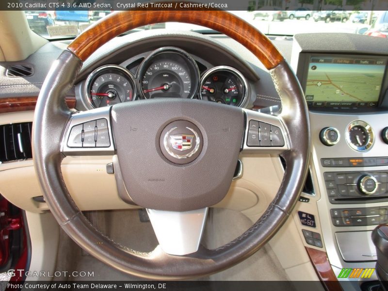 Crystal Red Tintcoat / Cashmere/Cocoa 2010 Cadillac CTS 4 3.6 AWD Sedan