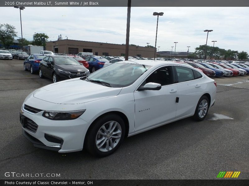 Summit White / Jet Black 2016 Chevrolet Malibu LT