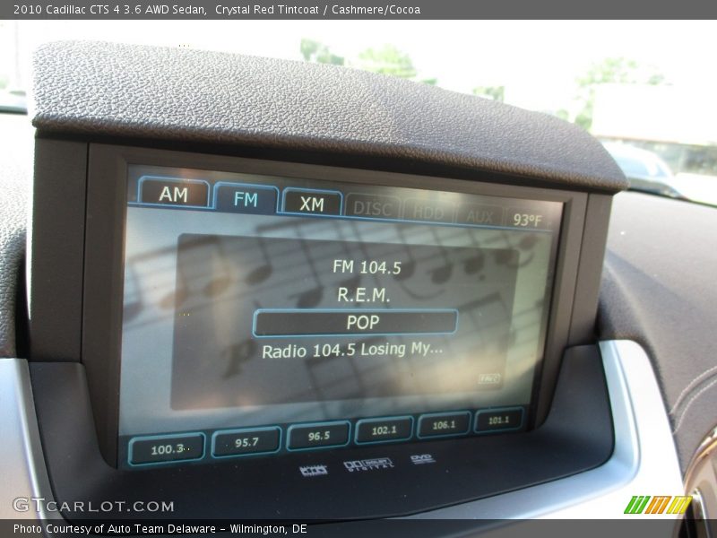 Crystal Red Tintcoat / Cashmere/Cocoa 2010 Cadillac CTS 4 3.6 AWD Sedan