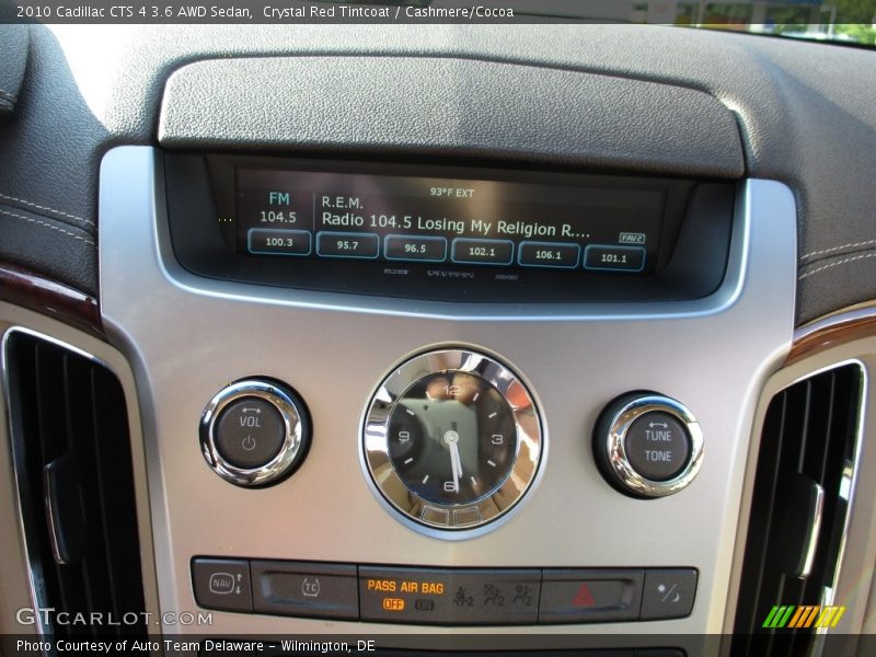 Crystal Red Tintcoat / Cashmere/Cocoa 2010 Cadillac CTS 4 3.6 AWD Sedan