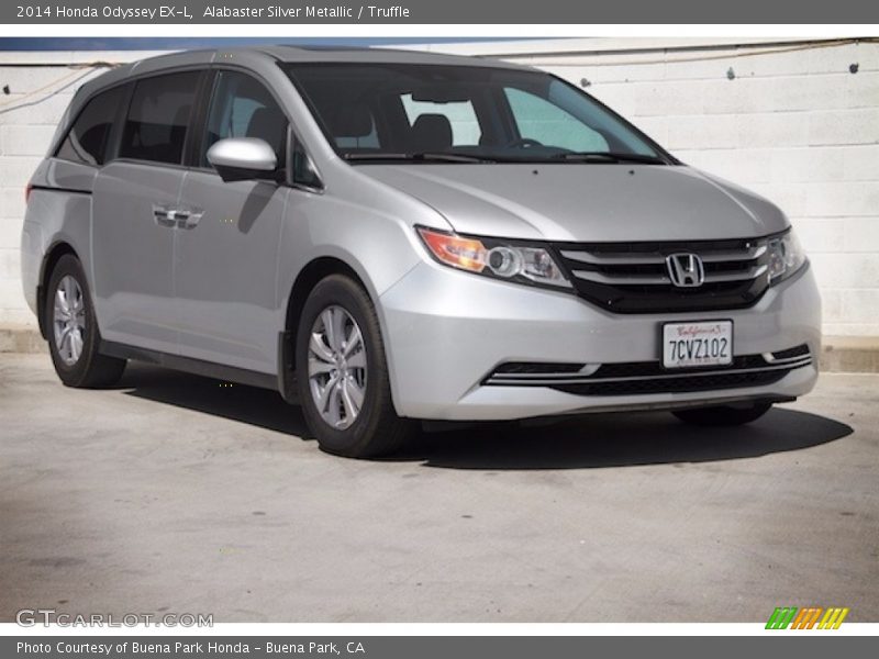 Alabaster Silver Metallic / Truffle 2014 Honda Odyssey EX-L